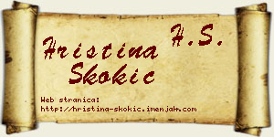 Hristina Skokić vizit kartica